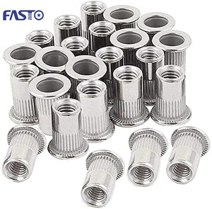 Acier inoxydable 304 316 M5 M8 Pop Type ouvert <span class=keywords><strong>Rivet</strong></span> écrou tête fraisée Zinc écrou DIN industrie automobile écrous galvanisés - Product Image 1
