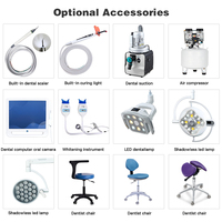 Système dentaire avancé, fauteuil dentaire intégré RX-DU-H1(R1)-C, pièces à main haute/basse vitesse pour une mise en place complète de clinique dentaire