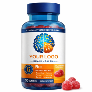 Expo de Marzo: 20% de Descuento en Vitaminas B6 y <span class=keywords><strong>B12</strong></span> en Gomitas, Suplemento Nootrópico para el Cerebro, Gomitas para la Memoria con Fosfatidilserina - Product Image 1
