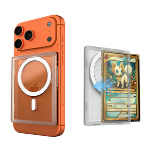 Strong Magnetic <strong>PC</strong> Material 8mm Thick Trading Card Protector Sleeve Game Display Card Transparent Protection Phone Holder - Product Image 1