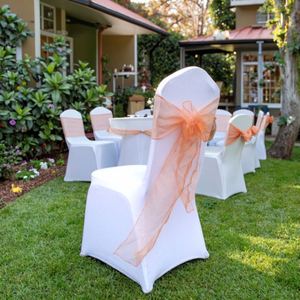 Lazo de Chifón para Decoración de Sillas en Banquetes de Boda u Hoteles - Product Image 6