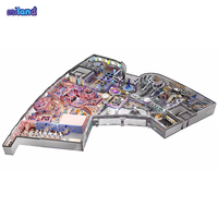 Équipement de terrain de jeux intérieur pour enfants sur le thème de l'espace, centre de jeux doux commercial, trampoline d'aventure, toboggan, structure d'escalade