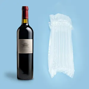 Fabriek Directe Verkoop Bubble Wijnfles Plastic Verpakking Zakken Luchtkolom Zak Wrap