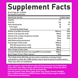Gummies Omega 3 Vaginales de Haute Qualité avec Carbohydrates Totaux pour la Santé de la Peau, l'Élasticité et le Soutien Immunitaire - Product Image 2