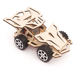 Modèle de science et technologie à quatre roues motrices pour étudiants, <span class=keywords><strong>puzzle</strong></span> DIY à assembler soi-même, jeu d'expérimentation scientifique et d'invention - Product Image 1