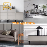 Pieds de meuble en métal noir mat en forme de Y au design moderne, sur mesure, pour canapé, salon et hôtels