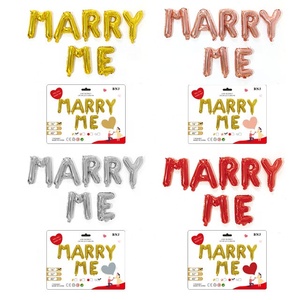 Popular Marry Me Valentine's Day Theme Party Wedding Decoration letter balloon set