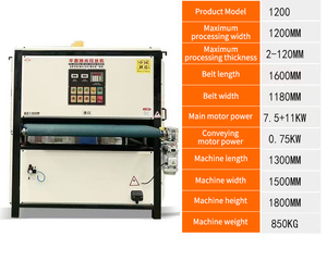 Máquina de Polimento e Desenho Plana de Alta Qualidade para Chapa de Metal, Alumínio e Ferro, Desferrugem e Acabamento - Product Image 2