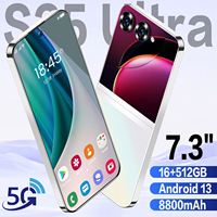 Teléfono Celular Más Vendido en 2025, S25 Ultra 5G, Teléfono Inteligente Desbloqueado, Doble SIM, Pantalla HD de 7.3 Pulgadas, Android 12, 6800 mAh, 50+108 MP, Teléfono Económico