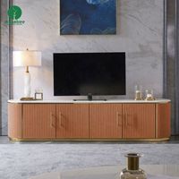 Moontree Nouveau meuble d'intérieur de style américain moderne Meuble console en bois massif Meuble TV moderne