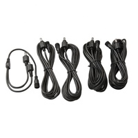 Câble d'alimentation CC avec connecteur à pince pour batterie, tailles de fiches CC (5.5x2.1/3.5x1.35), longueur personnalisable (0.1-10m), 16-32 AWG