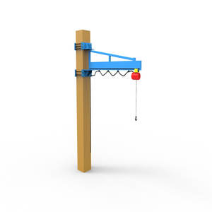 Высокопроизводительный настенный консольный кран 0.125т, 0.25т, 0.5т, 1т, 2т, 3т с электроприводом, поворотный, беспроводной - Product Image 5