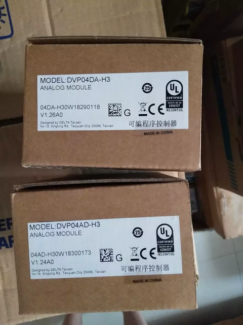 Plc 1pc New Module Dvp04da-h3 Dvp04dah3 in Box Fast Ship for Warranty Product