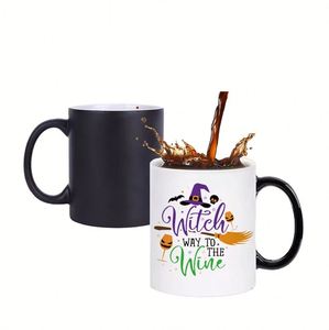 Stocked Wholesale Sustainable 11Oz <b>Ceramic</b> Clay Color Changing <b>Travel</b> <b>Mug</b> Blank Heat Transfer Printing Microwave Safe - Product Image 1