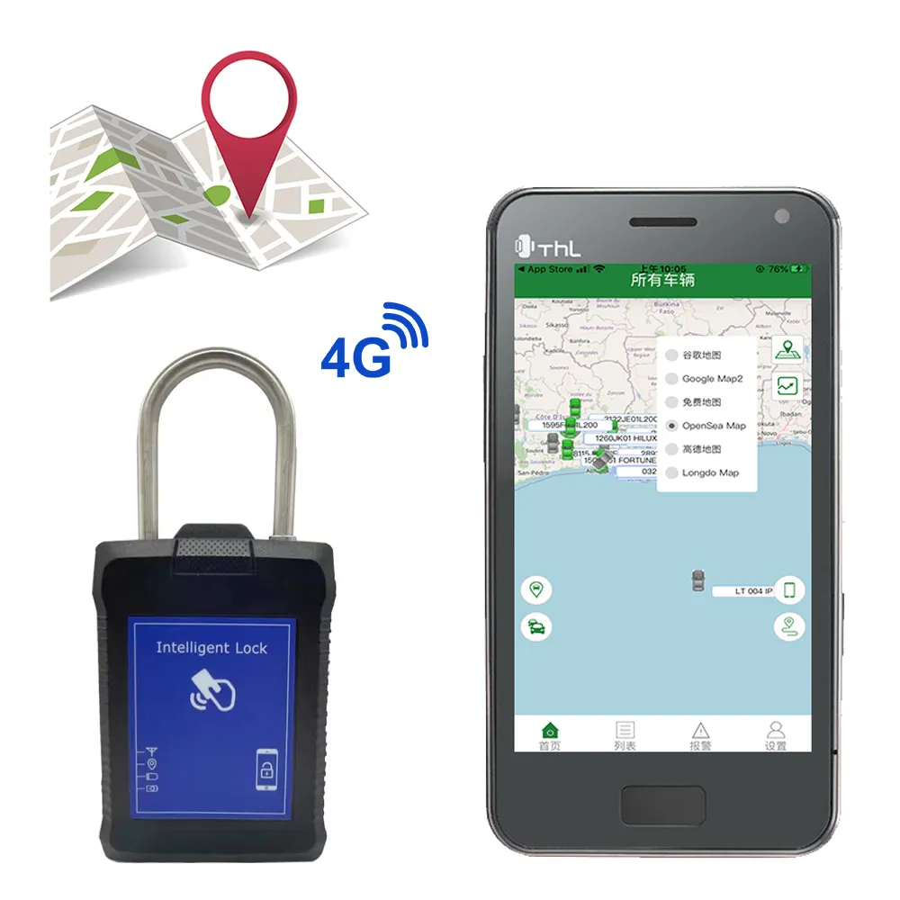 GPS قفل للحاوية e-ختم مع GPS موقف لايف تتبع و عن بعد قفل إفتح وظيفة