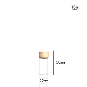 Vente en gros de bouteilles en verre borosilicate 50ml 90ml 120ml 150ml au design tubulaire avec bouchon à vis en argent - Product Image 4