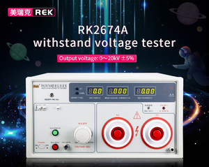 เครื่องทดสอบแรงดันไฟฟ้า Rek RK2674A เครื่องทดสอบ HiPOT,แรงดันไฟฟ้า AC 0~20kV,กระแสไฟฟ้า AC 0~20mA 0~10mA,ความแม่นยำ 5% - Product Image 4