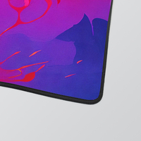 Tapis de souris de bureau pour ordinateur de jeu XXL antidérapant imprimé par transfert thermique de dessin animé personnalisé, avec repose-poignet, résistant à l'eau et aux rayures