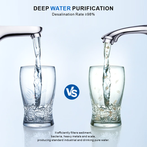 Machine de traitement d'eau par osmose inverse intégrée haute performance 0,5T/heure avec pompe et réservoir en acier inoxydable 304 pour usage commercial - Product Image 1