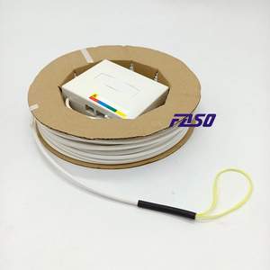 Kit de terminaison de fibre optique PTO mural pré-câblé 1fo 2fo 4fo SC/APC 4.0mm Blanc 30m 40m G657a2 - Product Image 2