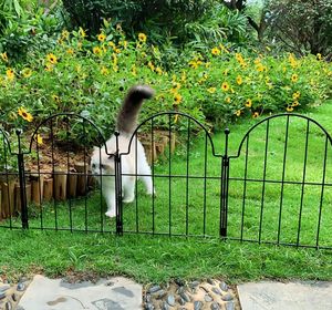 Buitentuin Metalen Tuin Rand Hek Paneel Geen Grave Dier Barrière Voor Hond & Konijn Decoratieve Tuin Trellis - Product Image 1