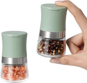 Moulin à sel et à poivre manuel réglable en plastique RPET, nouveau design, gadgets de cuisine portables, moulin à épices manuel 38 ml, céramique personnalisée PC - Product Image 1