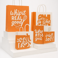 Sacs cadeaux et repas en papier kraft brun écologiques en gros avec poignées torsadées pour emballage de boulangerie type boîte, recyclables et durables pour produits frais