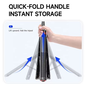 Palo de Selfie Plegable Automático para Teléfono Móvil, Monopié F06 con Soporte de Trípode y Tornillo de 1/<span class=keywords><strong>4</strong></span> para Cámaras Insta360 <span class=keywords><strong>DJI</strong></span> <span class=keywords><strong>OSMO</strong></span> - Product Image 3
