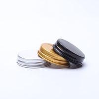 Couvercles à vis en aluminium doré et argenté de 38mm et 45mm avec tampon PS pour bouteilles et bocaux à col à vis Vente en gros directe d'usine