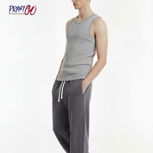 Camiseta sin mangas <span class=keywords><strong>para</strong></span> <span class=keywords><strong>hombre</strong></span>, 100% algodón, corte ajustado, <span class=keywords><strong>para</strong></span> entrenamiento deportivo, ejercicio <span class=keywords><strong>al</strong></span> aire libre, <span class=keywords><strong>gimnasio</strong></span>, venta <span class=keywords><strong>al</strong></span> por mayor - Product Image 4