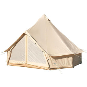 Tienda de Campaña Tipo Campana de Lona con Salida para Estufa, Tienda de Campaña Glamping para Exteriores de 4 Estaciones para Familias de 3 a 6 Personas - Product Image 1