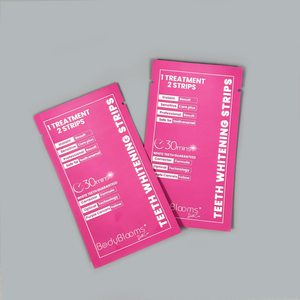 Impresión personalizada cosmético bolsita crema loción papel de aluminio sellado térmico dientes blanqueamiento tiras embalaje bolsas de Mylar - Product Image 2