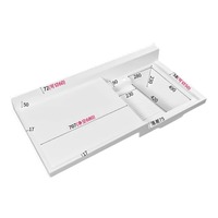 Évier de lavage personnalisable en pierre artificielle Yiti, sensible à la peau, avec bassin haut-bas, coins coupés, trou unique, pour balcon, cuisine