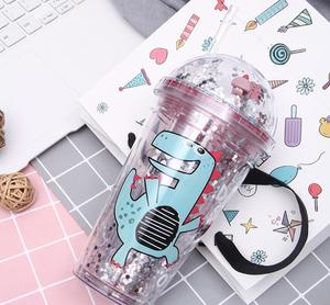 <span class=keywords><strong>Gobelet</strong></span> à boire pour enfants et femmes, bulle avec pailles de la <span class=keywords><strong>licorne</strong></span>, Double paroi, en plastique, 450ml, <span class=keywords><strong>réutilisable</strong></span> sans BPA, <span class=keywords><strong>gobelet</strong></span> à boire, ipx16 o oz - Product Image 6