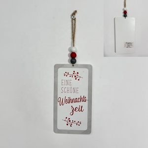 Letrero Metálico Colgante Vintage de Navidad con la Frase 'Baby It's Cold Outside', Impresión UV, Regalo Decorativo de Navidad - Product Image 3
