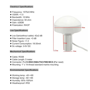 เสาอากาศ GPS สำหรับเรือเดินทะเล รุ่น Outdoor Navigator Marine รองรับ NMEA 0183 - Product Image 4