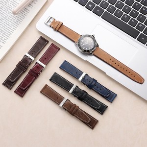 Correa de Reloj Lionorm de Cuero Genuino de Lujo con Liberación Rápida de 20mm 22mm para <span class=keywords><strong>Huawei</strong></span> <span class=keywords><strong>GT2</strong></span> GT3 Samsung, Brazalete de Repuesto - Product Image 5