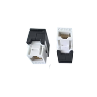 Panel Patch RJ45 Cat6A UTP 24 Port Berlapis Emas Tanpa Alat, Sistem Kabel Jaringan, Harga Kompetitif, Panel Patch Modular RJ45