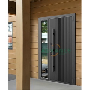 Résidentiel Durable Écologique Étanche Bois Massif Teck <span class=keywords><strong>Entrée</strong></span> Personnalisée Anti Voleur Extérieur <span class=keywords><strong>Entrée</strong></span> Principale Porte Pivotante Avant - Product Image 2