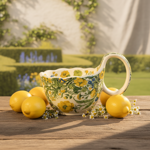 Taza Personalizada con Diseño Único, Pintura y Flores, Cerámica Clásica <span class=keywords><strong>para</strong></span> Café y Leche, <span class=keywords><strong>para</strong></span> Uso en el Hogar y Cafeterías - Product Image 1