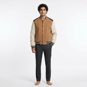 เสื้อแจ็กเก็ตหนังขนสัตว์สำหรับผู้ชายดีไซน์ตามสั่ง - Product Image 1