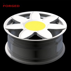 Jantes de voiture personnalisées en blanc avec rayons en forme de fleur, 17 pouces, 4x100, 5 trous, 5x4.5, 5x100, roues blanches pour voitures VW - Product Image 6