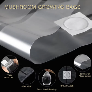<span class=keywords><strong>Sac</strong></span> <span class=keywords><strong>de</strong></span> culture <span class=keywords><strong>de</strong></span> champignons en plastique très résistant, efficace et aéré, avec résistance aux hautes températures, parmi les plus vendus - Product Image 5