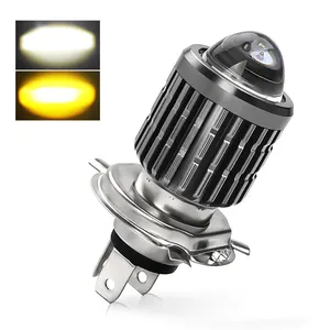 Super bright Dual Color High Low Beam Motorcycle Lighting System Mini 20W Auxiliary Fog Light,H4 HS1 H6 Led Motorcycle headlight
