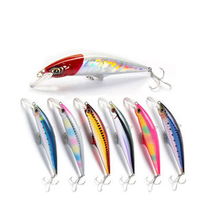 Nouvelle Ligne de Pêche : Leurre Artificiel Minnow 30g 95mm, Appât Dur pour Pêche au Seabass et au Brochet, Wobblers, <span class=keywords><strong>Jerkbait</strong></span>, Wobble Tackle - Product Image 2