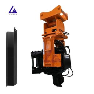 Pile driver à prise latérale pour excavatrice, efficace dans les espaces étroits et la construction urbaine, offrant une solution flexible de piquage de pieux - Product Image 4