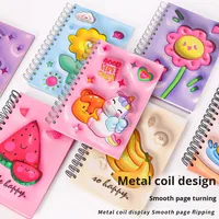 Maßgefertigtes Großhandels-Yichen A5 Spiralnotizbuch Cartoon-Notizblock Niedliches Schüler- und Kinder-Schreibwarengeschenk Kunstleder 96 Blatt
