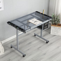 Table pliante, mobilier scolaire, bureau d'artiste, table à dessin A1, table de dessin réglable avec tiroir
