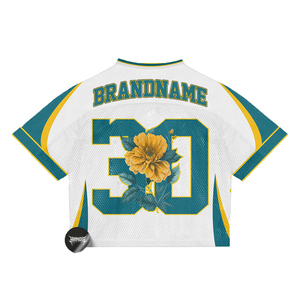 T-shirt oversize unisexe vintage de football américain imprimé maillot à manches courtes en maille pour <span class=keywords><strong>homme</strong></span> Streetwear essentiel - Product Image 2
