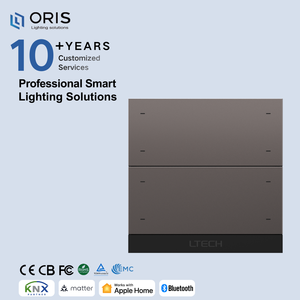 Panneau de commande intelligent sans fil LTECH S8M BLE 5.0 avec passerelle Zigbee 5.0 pour système d'automatisation domestique intelligent à usage hôtelier - Product Image 1